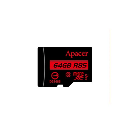 Apacer microSDXC UHS-I U1 Class10 memoria flash 64 GB Clase 10 AP64GMCSX10U5-R