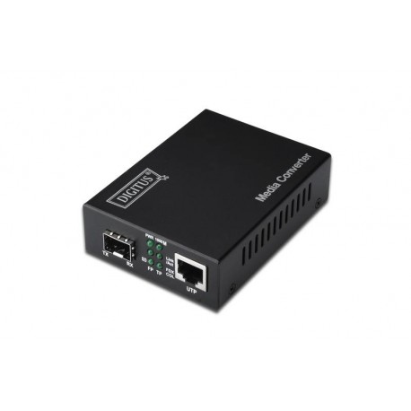 Digitus DN-82130 convertidor de medio 1000 Mbit/s Negro