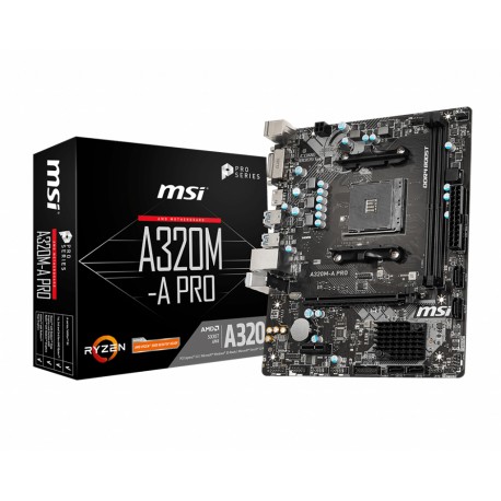 MSI A320M-A PRO  AM4 Micro ATX AMD A320