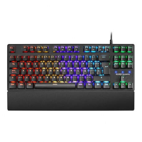 Mars Gaming MKXTKL teclado USB QWERTY Español Negro MKXTKLBES