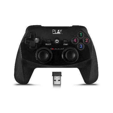 Play PL3331 mando y volante Gamepad PC,Playstation 3 Negro PL3331