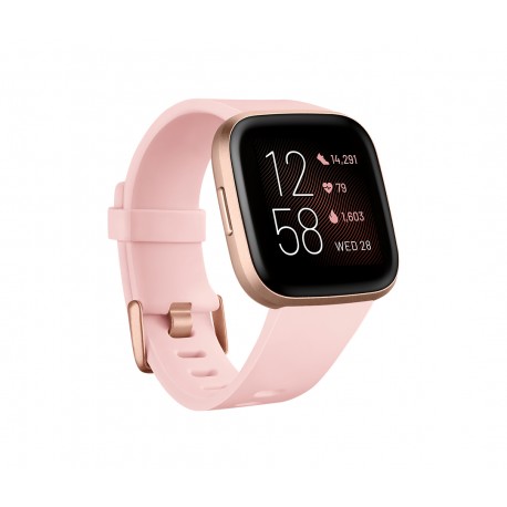 Fitbit Versa 2 reloj inteligente Negro, Oro rosa AMOLED  (1.4'') FB507RGPK
