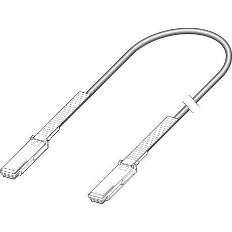 Extreme networks QSFP+ 0.5m QSFP+ QSFP+ Negro cable de fibra optica 10311