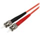 StarTech.com Cable Adaptador de Red de 5m Multimodo Dúplex Fibra Óptica LC-ST 50/125 - Patch Duplex 50FIBLCST5