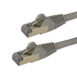 StarTech.com Cable de 3m de Red Ethernet RJ45 Cat6a Blindado STP - Cable sin Enganche Snagless - Gris 6ASPAT3MGR