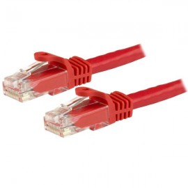 StarTech.com Cable de Red de 0,5m Rojo Cat6 UTP Ethernet Gigabit RJ45 sin Enganches N6PATC50CMRD