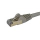 StarTech.com Cable de 1m de Red Ethernet RJ45 Cat6a Blindado STP - Cable sin Enganche Snagless - Gris 6ASPAT1MGR