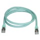StarTech.com Cable de 1m de Red Ethernet RJ45 Cat6a Blindado STP - Cable sin Enganche Snagless - Aguamarina 6ASPAT1MAQ