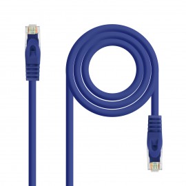 Nanocable Cable de red latiguillo RJ45 LSZH Cat.6A UTP AWG24, Azul, 1.0m 10.20.1801-BL