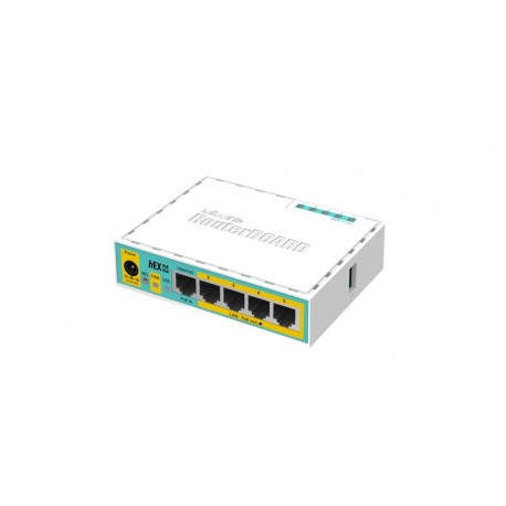 Mikrotik hEX PoE lite router Ethernet  Blanco RB750UPR2