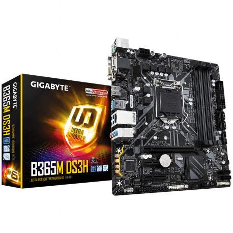 Gigabyte B365M DS3H  placa base LGA 1151 Zócalo H4 Micro ATX Intel B365