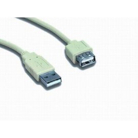 GEMBIRD Cable USB 2.0 Macho-hembra 0.75 mts gris CC-USB2-AMAF-75CM/30