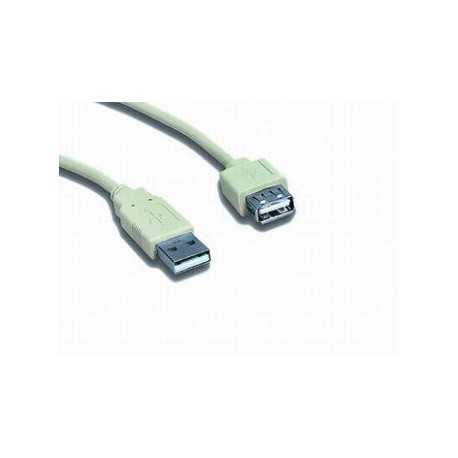 GEMBIRD Cable USB 2.0 Macho-hembra 0.75 mts gris CC-USB2-AMAF-75CM/30