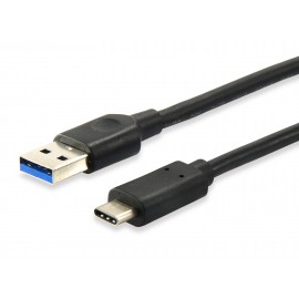 Equip cable USB 0,5 m 3.0 (3.1 Gen 1) USB C USB A Negro 128345