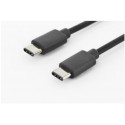 ASSMANN Electronic 1.8m USB 3.1 C - C cable USB 1,8 m USB C Macho Negro AK-300138-018-S
