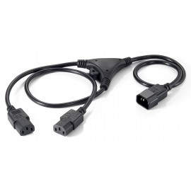 Equip 1.6m C14 acoplador Acoplador C13 2 x Negro cable de transmisión 112210