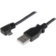 StarTech.com Cable de 0,5m Micro USB Acodado a la Derecha para Carga y Sincronización de Smartphones o Tablets USBAUB50CMRA