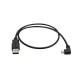 StarTech.com Cable de 0,5m Micro USB Acodado a la Derecha para Carga y Sincronización de Smartphones o Tablets USBAUB50CMRA