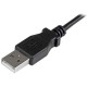 StarTech.com Cable de 0,5m Micro USB Acodado a la Derecha para Carga y Sincronización de Smartphones o Tablets USBAUB50CMRA