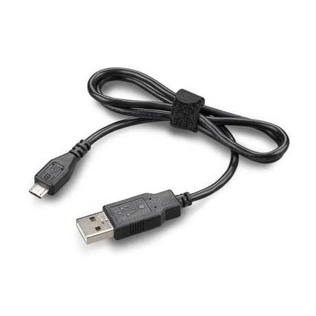 Plantronics 89106-01 0.6m USB A Micro-USB B Macho Macho Negro cable USB