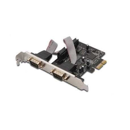 Digitus Controladora 2 puertos Serie RS232 PCI-Express 1X