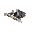 Digitus Controladora 2 puertos Serie RS232 PCI-Express 1X