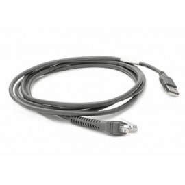 Zebra CBA-U21-S07ZBR Negro 2.1m USB EAS cable de serie