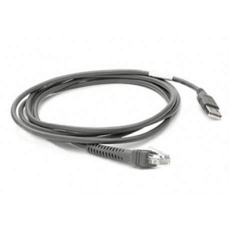 Zebra CBA-U21-S07ZBR Negro 2.1m USB EAS cable de serie