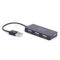 Gembird USB 2.0 480Mbit/s Negro nodo concentrador UHB-U2P4-03