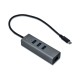 i-tec Concentrador HUB USB-C Metal, dotado de 3 puertos