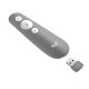 Logitech R500 Bluetooth/RF Gris apuntador inalámbricos 910-005387