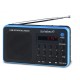 Sunstech Portable digital AM/FM radio Black Portátil Analógica Negro, Azul radio RPDS32BL