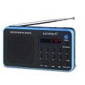 Sunstech Portable digital AM/FM radio Black Portátil Analógica Negro, Azul radio RPDS32BL