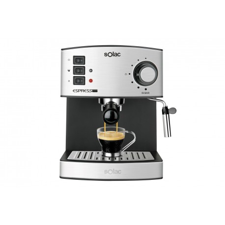 Solac CE4480 Independiente Semi-automática Máquina espresso 1.2L 2tazas Acero inoxidable cafetera eléctrica CE4480 CE4480