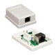 Nanocable ROSETA DE SUPERFICIE PARA RJ45 CAT.6 FTP 1 TOMA, BLANCO 10.21.1601