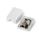 Nanocable ROSETA DE SUPERFICIE PARA RJ45 CAT.6 FTP 1 TOMA, BLANCO 10.21.1601