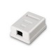 Nanocable ROSETA DE SUPERFICIE PARA RJ45 CAT.6 FTP 1 TOMA, BLANCO 10.21.1601