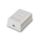 Nanocable ROSETA DE SUPERFICIE PARA RJ45 CAT.6 FTP 1 TOMA, BLANCO 10.21.1601