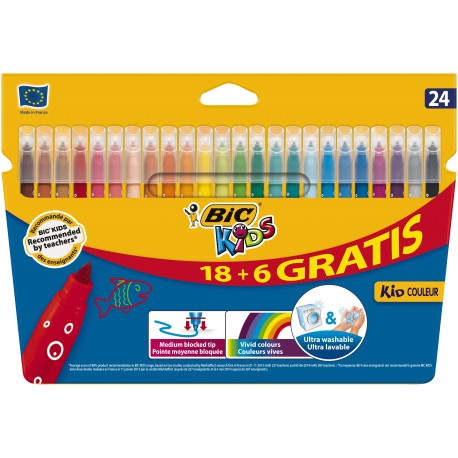 BIC 841803 Medio Multicolor 24pieza(s) rotulador 841803