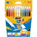 BIC Colour & Erase Negro, Azul, Verde, Lila, Naranja, Rosa, Rojo, Amarillo rotulador 880510