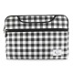 e-Vitta Chequered 14'' Funda Negro, Color blanco EVLS000055
