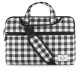 e-Vitta Chequered 14'' Funda Negro, Color blanco EVLS000055