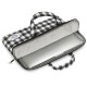 e-Vitta Chequered 14'' Funda Negro, Color blanco EVLS000055