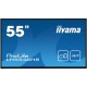 iiyama LH5546HS-B1 pantalla de señalización 138,7 cm (54.6'') LED Full HD Pantalla plana para señalización digital Negro