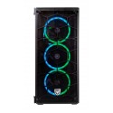 Nfortec Draco V2 Torre Gaming Negra RGB Diseño Full View (Cristal Templado)