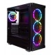 Nfortec Draco V2 Torre Gaming Negra RGB Diseño Full View (Cristal Templado)