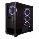 Nfortec Draco V2 Torre Gaming Negra RGB Diseño Full View (Cristal Templado)