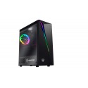 Nfortec Lynx Torre Gaming Negra RGB (Cristal Templado) Compatible con Placas ATX