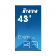 iiyama LH4346HS-B1 pantalla de señalización 108 cm (42.5'') LED Full HD Pantalla plana para señalización digital Negro