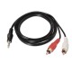 AISENS A128-0148 cable de audio 3 m 3,5mm 2 x RCA Negro